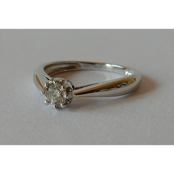 0,25 Karat Echt Diamant-Solitärring