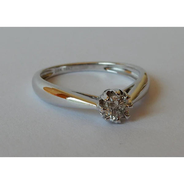 0,25 Karat Echt Diamant-Solitärring