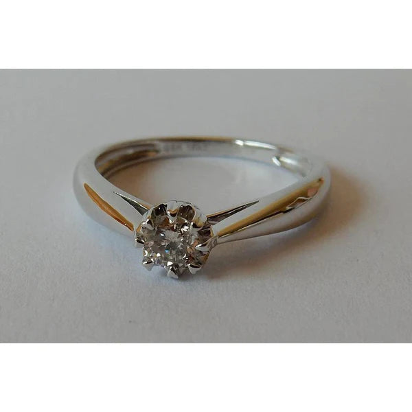 0,25 Karat Echt Diamant-Solitärring