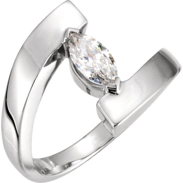 0,75 Karat Echt Aus der Erde Abgebauter Natürlicher Diamant Prinzessin Solitaire Ring Weißgold 14K