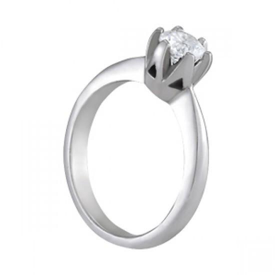 0,75 Karat runder Echt Diamant-Solitär-Verlobungsring in Krappenfassung