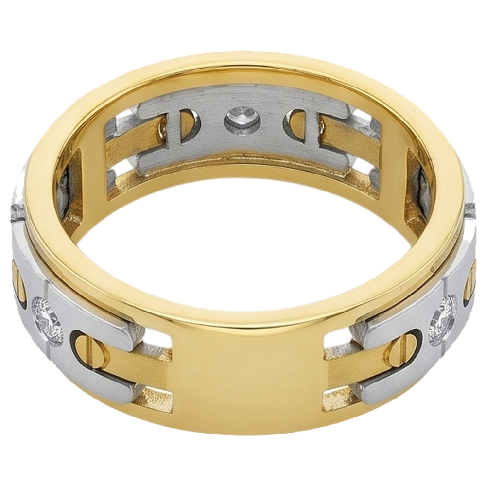 0,45 Karat Runde Echt Aus der Erde Abgebauter Natürlicher Diamanten Männer Verlobungsband Schmuck Neu