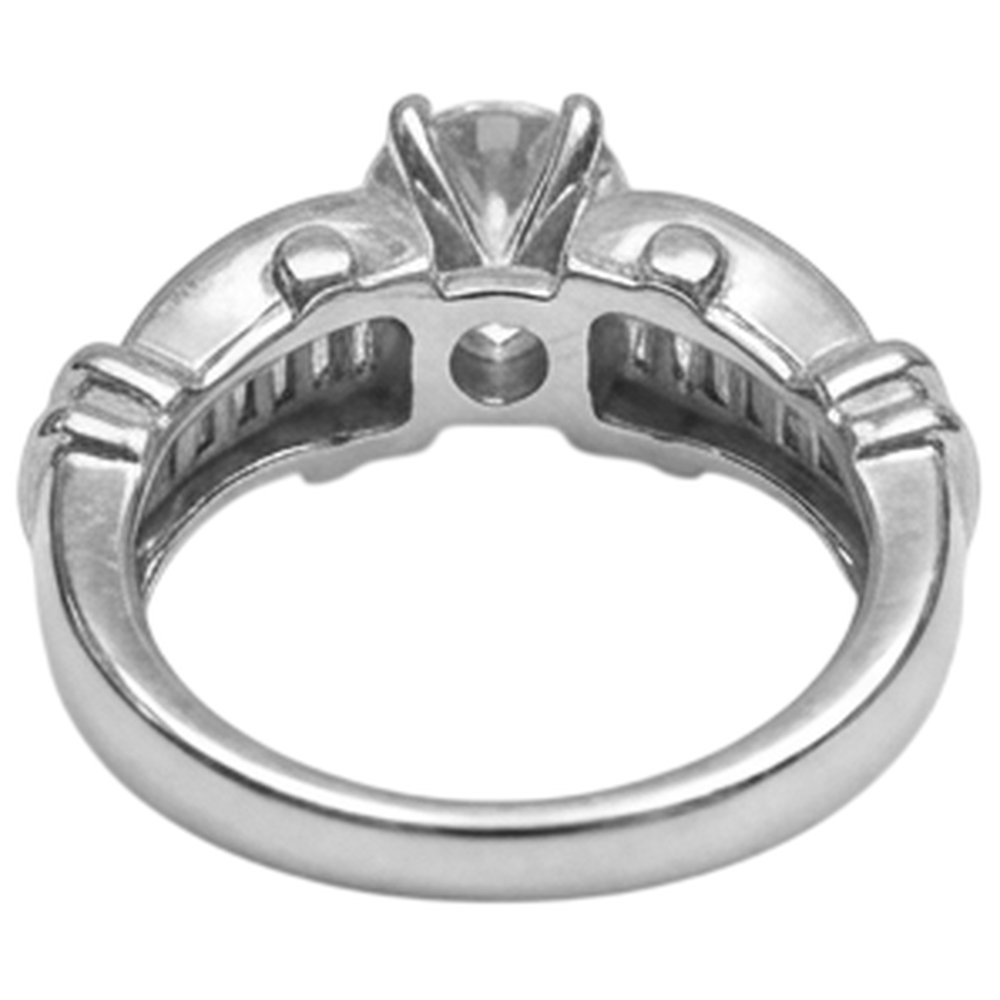 1.30 Karat Echt Aus der Erde Abgebauter Natürlicher Diamant-Verlobungsring Weißgold 14K