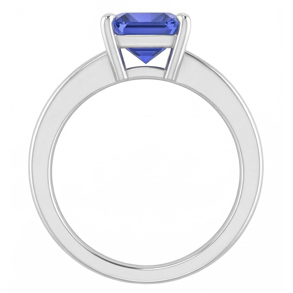 1.50 Karat Radiant Solitaire Verlobungsring Ceylon Saphirgold 14K