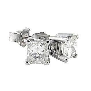 1 Karat Ohrringe Prinzessin Echt Diamant Ohrstecker