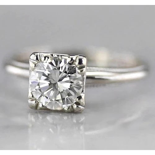 1 Karat Solitär-Verlobungsring mit rundem Echt Diamant