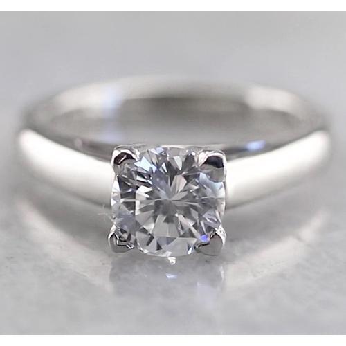 1 Karat runder Solitär-Echt Diamantring