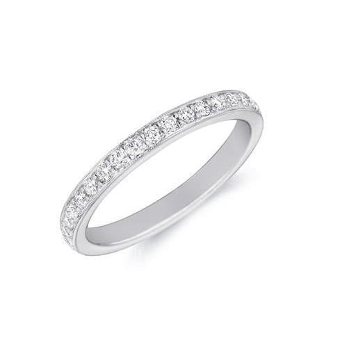 1,05 ct Rundschliff Echt Diamanten Ewigkeit Ehering Gold 14K