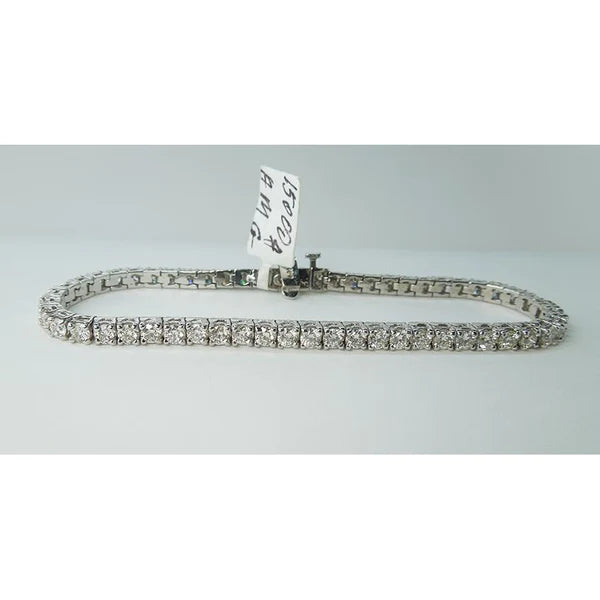 11 Karat Echt Diamant Tennisarmband Weißgold 14K