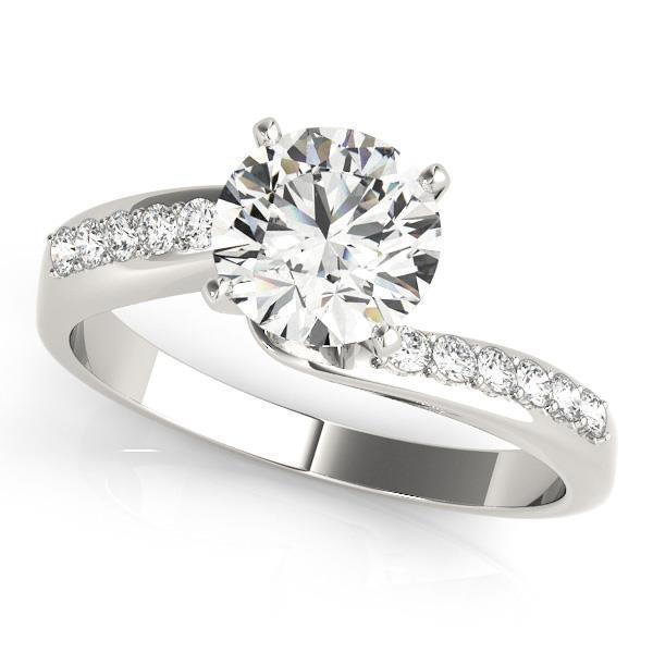 1,20 karat runder diamant ehering schmuck solitär mit akzenten