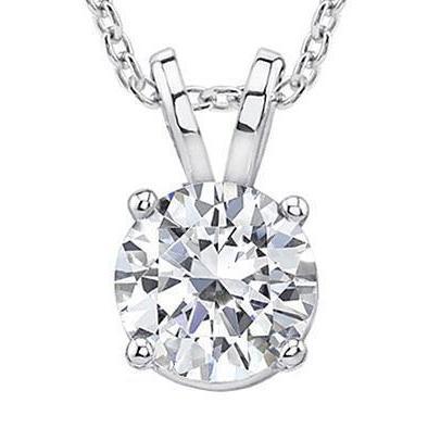 1.25 ct. gold-diamant-anhänger mit kettenhalskette