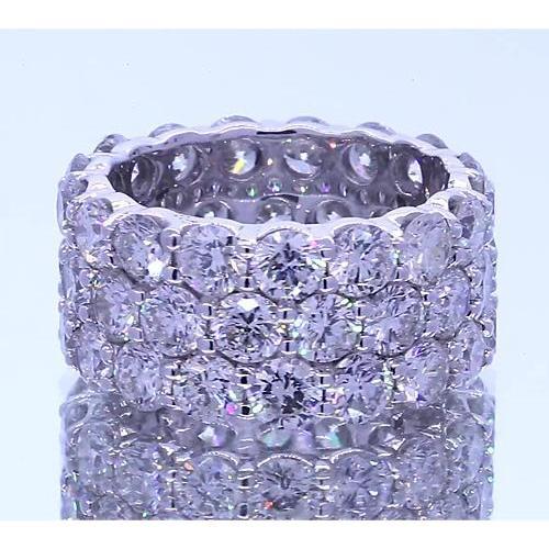 12.75 Karat Echt Diamant Runden Eternity Band Damenschmuck
