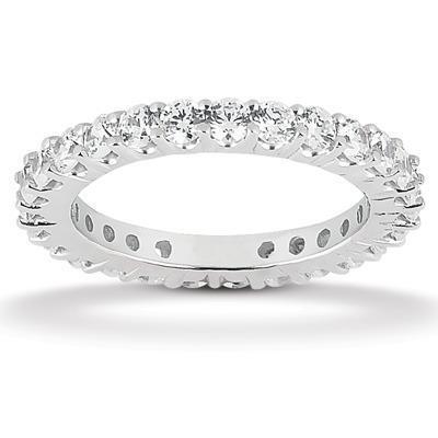 1,30 Karat Runder Echt Diamant Ehering Weißgold Schmuck