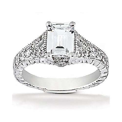 1,36 ct. Echt Aus der Erde Abgebauter Natürlicher Diamanten Verlobungsring Aus der Erde Abgebauter Natürlicher Diamant Weißgold