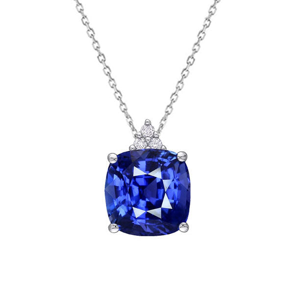14K Goldkissen-Edelstein-Anhänger & runde Aus der Erde Abgebauter Natürlicher Diamant-Halskette 3,25 Karat