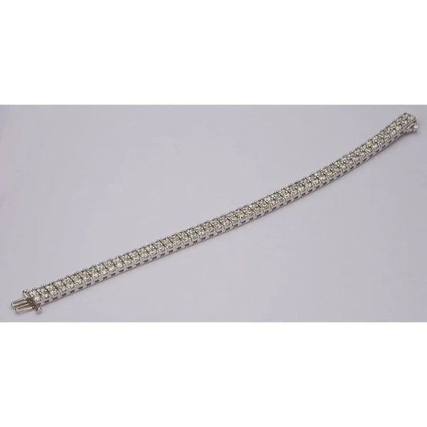 15 Karat Echt Diamant-Tennis-Teppich-Armband gegen Schmuck