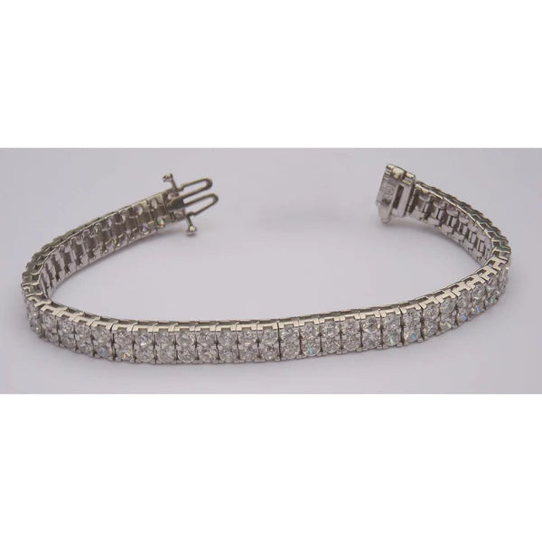 15 Karat Echt Diamant-Tennis-Teppich-Armband gegen Schmuck