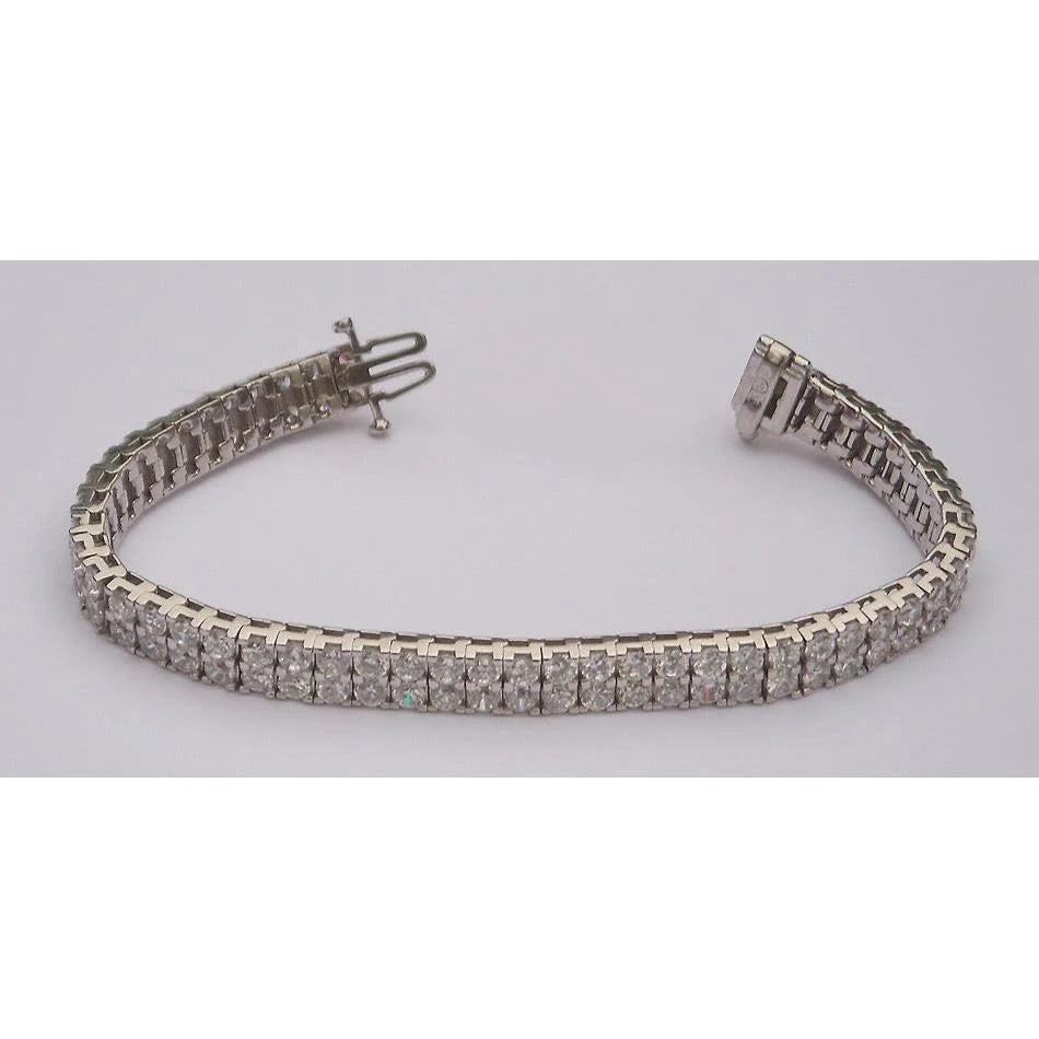 15 Karat Echt Diamant-Tennis-Teppich-Armband gegen Schmuck