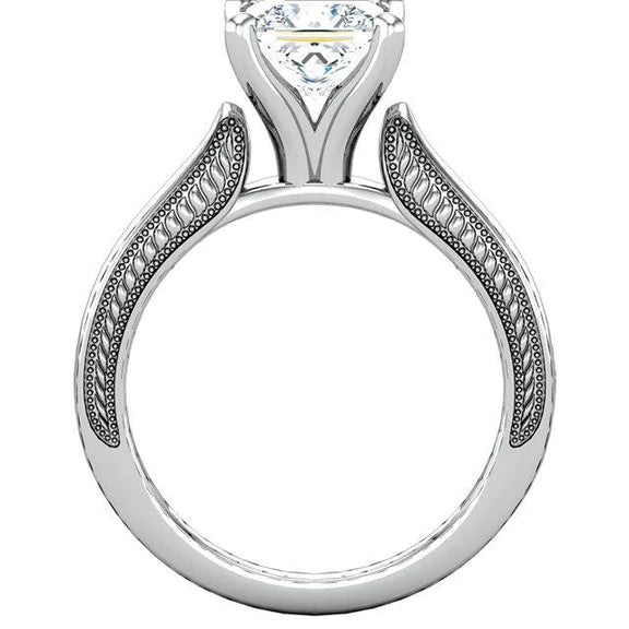 1,50 Karat Solitärring mit Prinzessinnen-Echt Diamant im