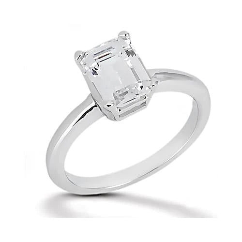 1,50 ct. Natürlich Damen Solitärring mit
