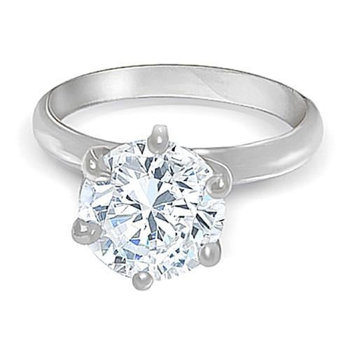 1,50 ct. Runder Echt Aus der Erde Abgebauter Natürlicher Diamant-Solitärring Weißgold 14K Schmuck