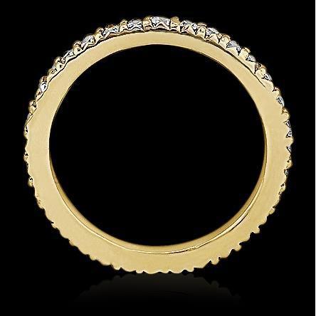 1,60 Karat Echt Diamant 14K Gelbgold Ewigkeitsband
