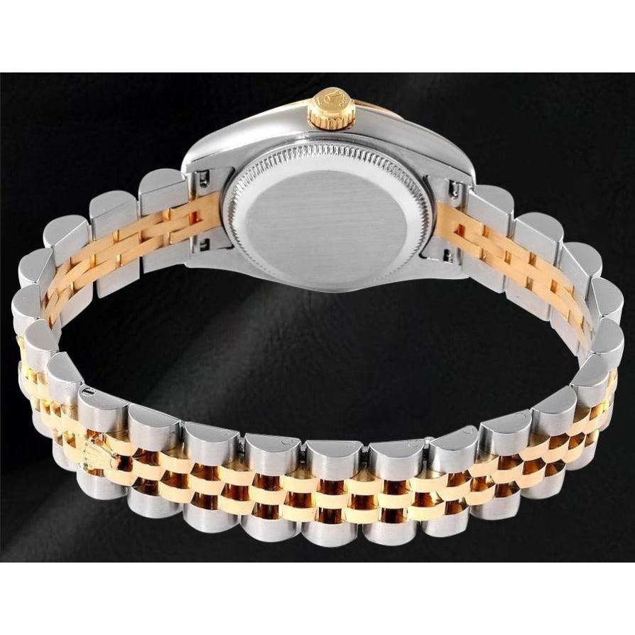 179173 Lady Rolex Datejust Schwarzes Diamantzifferblatt Jahr 2012 Versteckter Verschluss