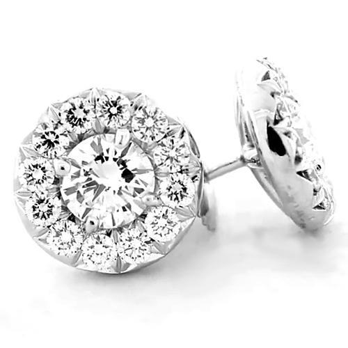 Halo Diamant Ohrstecker 1,80 Karat - harrychadent.de