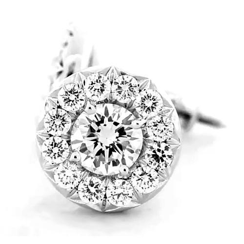 Halo Diamant Ohrstecker 1,80 Karat - harrychadent.de