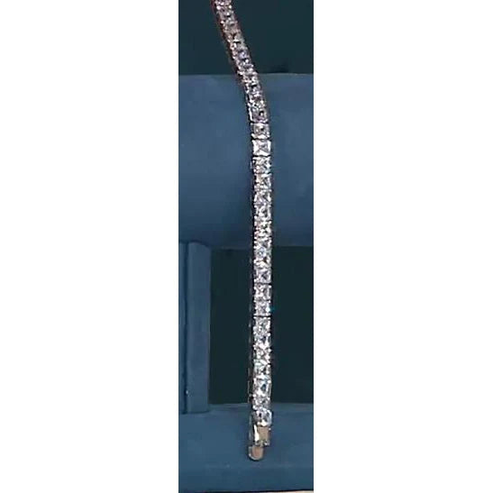18,90 Karat Princess Cut Echt Diamant Tennisarmband Weißgold 14K Schmuck