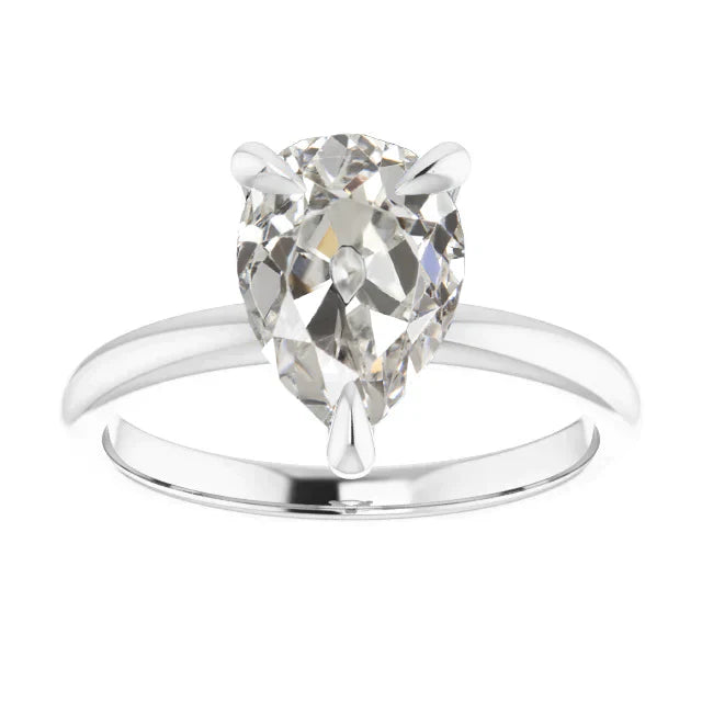 Brillant Solitär-Ring 1-Karat 14K Weißgold – Hauptansicht