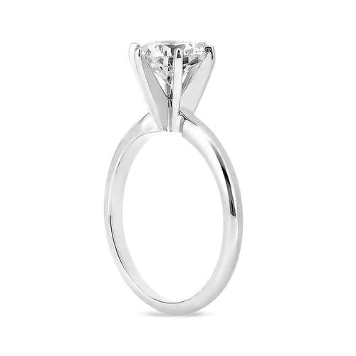 1.40 ct runder Natürlich Diamant Solitär Ehering Weißgold
