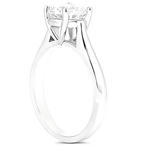 1.50 Karat Echt Aus der Erde Abgebauter Natürlicher Diamant Solitär Weißgold 14K Verlobungsring