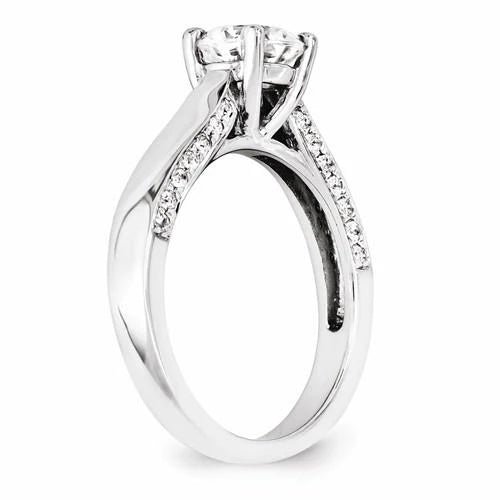 1.50 Karat Echt Diamant-Verlobungsring Schmuck Neu