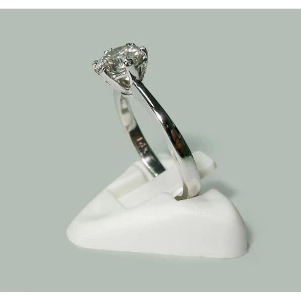 1.50 Karat Echt Diamantring Solitaire Rund Weißgold 14K Schmuck