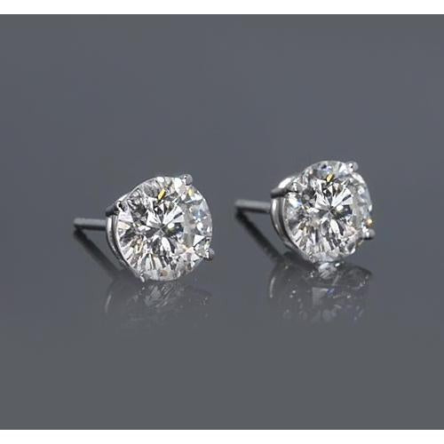 1.50 Karat Solitär Ohrstecker Natürliche Diamant
