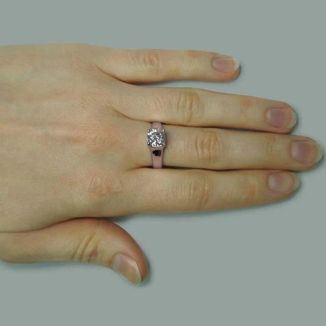 1.50 Karat runder Brillant-Echt Diamant-Solitärring Roségold