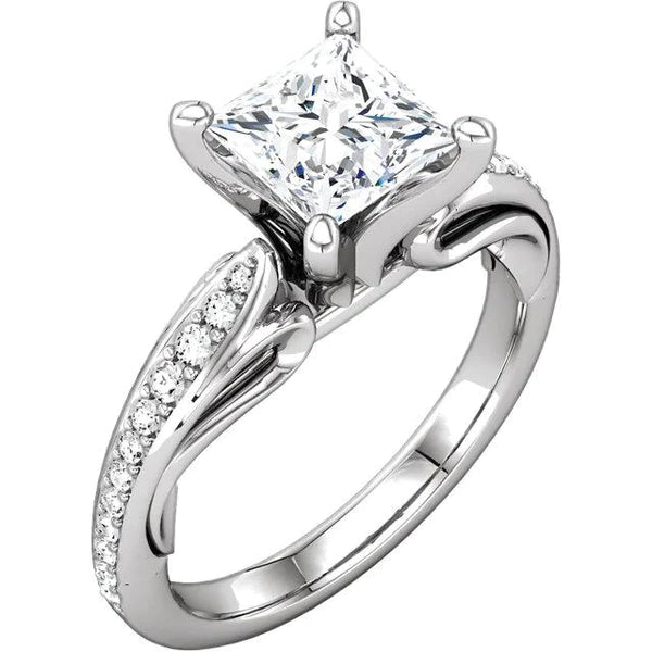 1.79 ct Princess & Runden Brilliant Echt Diamants Jubiläumsring Neu