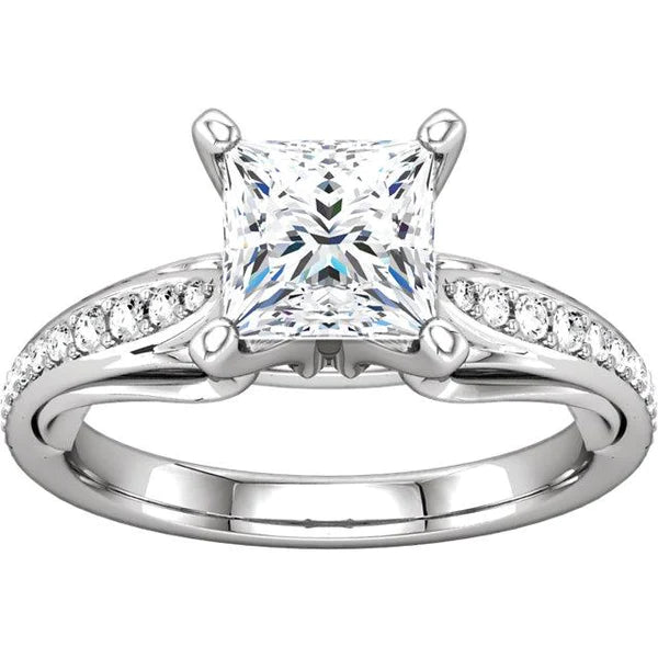 1.79 ct Princess & Runden Brilliant Echt Diamants Jubiläumsring Neu