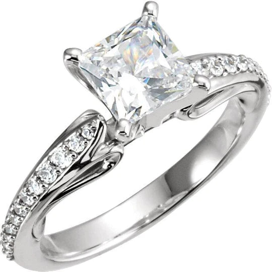 1.79 ct Princess & Runden Brilliant Echt Diamants Jubiläumsring Neu