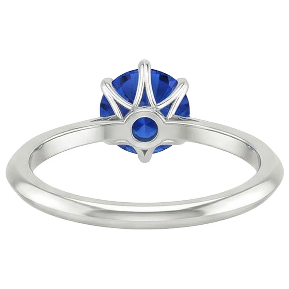 2 Ct echter Saphir-Solitärring