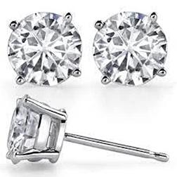 2 karat rundschliff diamant ohrstecker weißgold damen schmuck