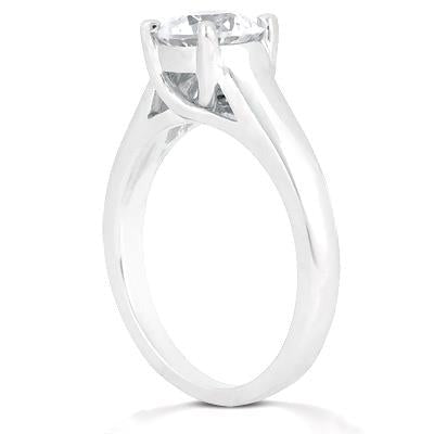 2 Karat Echt Aus der Erde Abgebauter Natürlicher Diamant-Verlobungs-Solitärring Goldschmuck Neu