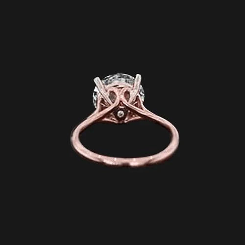 2 Karat Echt Diamant ineinandergreifender alter Bergmann