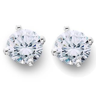 2 Karat Rundschliff Echt Diamant Ohrstecker Damen Ohrring Schmuck