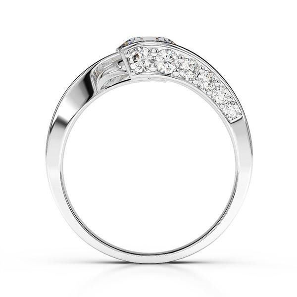 2.75 Karat funkelnder runder Echt Aus der Erde Abgebauter Natürlicher Diamant-Hochzeits-Solitär-Ring Weiß 14K