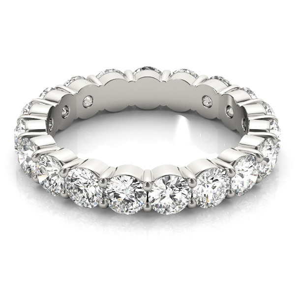 Handgefertigter Eternity Band 2,88 Karat – Seitenansicht