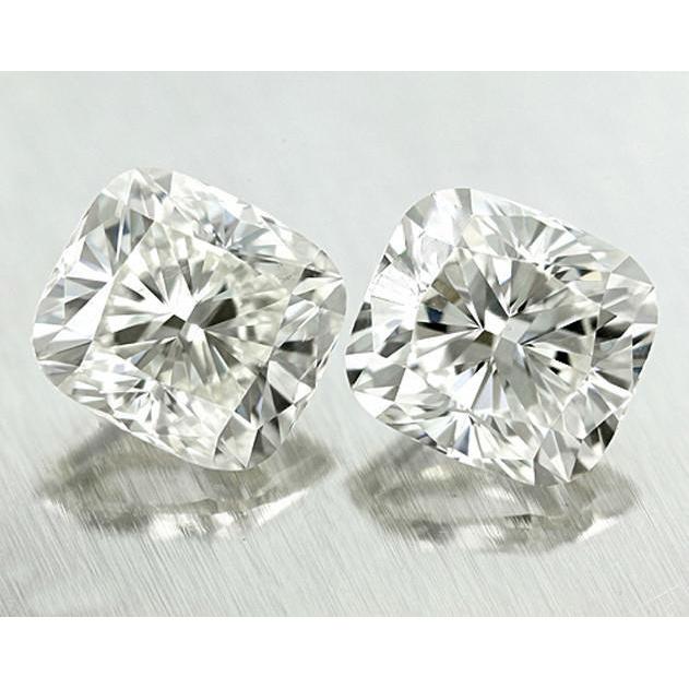 2,02 Karat E VVS1 Kissenschliff Paar lose Diamanten funkelnd