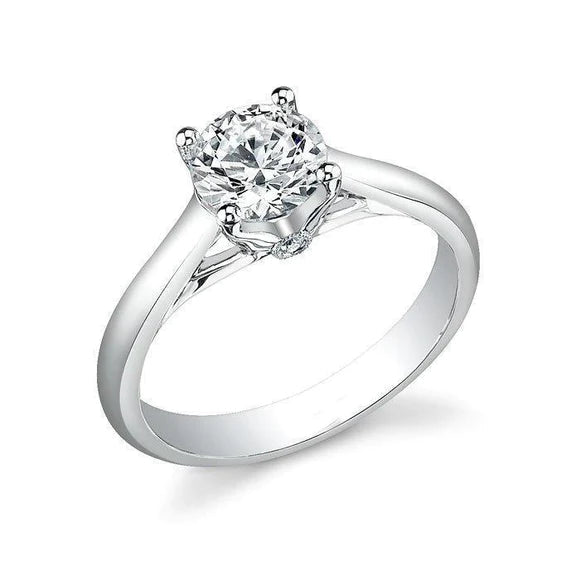 2,20 Karat Wunderschöner Echt Diamantring im Rundschliff 14K Weißgold