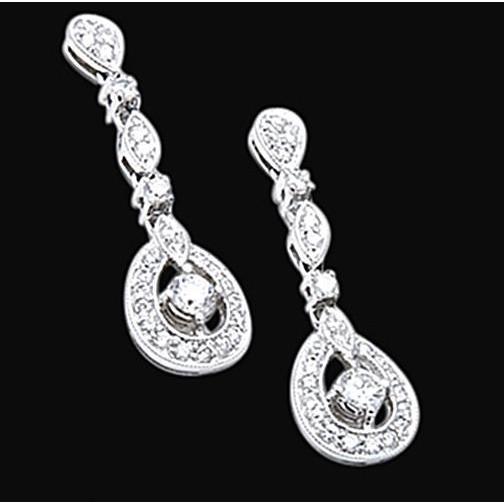 2,50 Karat Echt Diamant-Kronleuchter-Ohrring-Paar Wunderschöner Diamant-Ohrring
